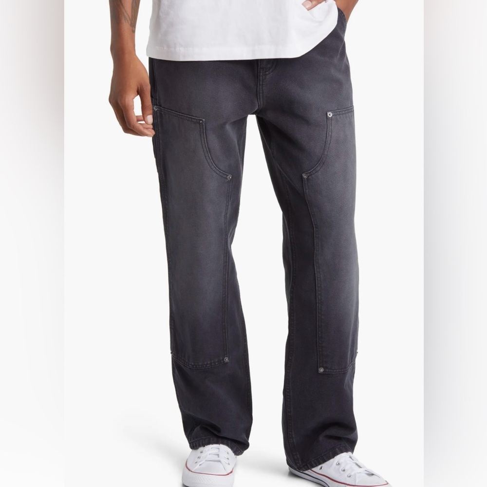 Elwood Relaxed Fit Denim Carpenter Pants Black Sz 30